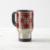 Artistic Pattern Coffee Mug – Stylish Kitchenware  Reisbeker (Voorkant links)