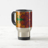 Artistic Pattern Coffee Mug – Stylish Kitchenware  Reisbeker (Voorkant links)