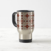 Artistic Pattern Coffee Mug – Stylish Kitchenware  Reisbeker (Voorkant links)