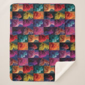 artistic pattern sherpa deken (Voorkant)