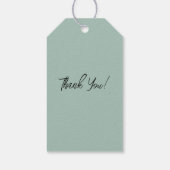 Artistic Peach Flowers Waterverf gepersonaliseerd Cadeaulabel (Achterkant)