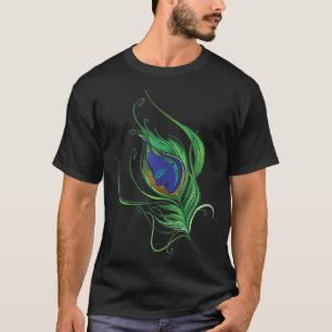 Artistic Peacock Feather Lord Krishna Tanktop