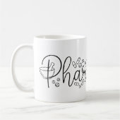 Artistic Pharmacist Typography Mug Koffiemok (Links)