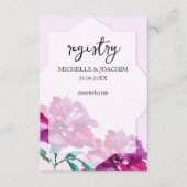 Artistic Pink Rose Waterverf Art Enclosure Kaart (Voorkant)