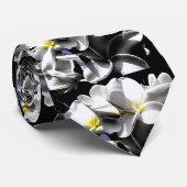 Artistic Plumeria Flowers Necktie Stropdas (Opgerold)
