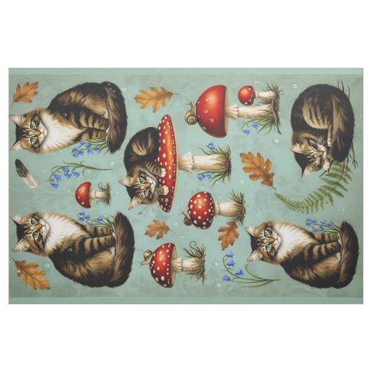 Artistic Quilting Fabric Cats Stof (Fat Quarter)