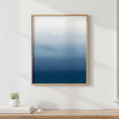Artistic Relax Gradient Poster - Deep Blue Trend