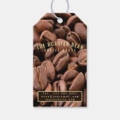 Artistic Roasted Coffee Beans Business Card Cadeaulabel (Voorkant)