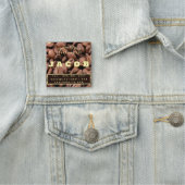 Artistic Roasted Coffee Beans Business Card Naamplaatje (In situ)