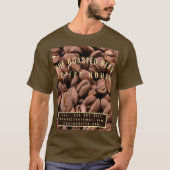 Artistic Roasted Coffee Beans Business Card T-shirt (Voorkant)