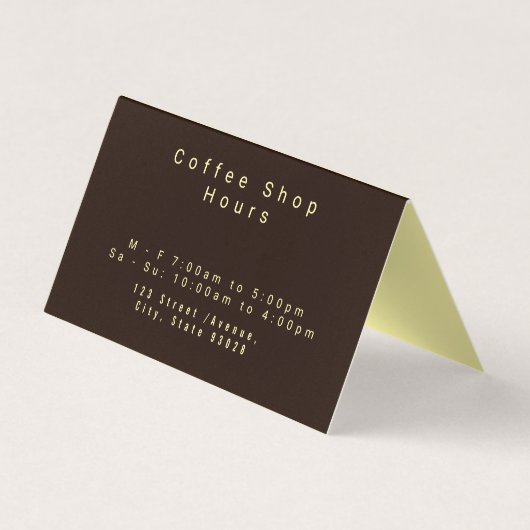 Artistic Roasted Coffee Beans Business Card Visitekaartje (Achterkant)