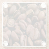 Artistic Roasted Coffee Beans Glazen Onderzetter (Achterkant)