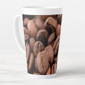 Artistic Roasted Coffee Beans Latte Mok (Linkerhoek)