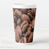 Artistic Roasted Coffee Beans Latte Mok (Voorkant)