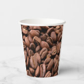 Artistic Roasted Coffee Beans Papieren Bekers (Achterkant)