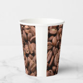 Artistic Roasted Coffee Beans Papieren Bekers (Rechts)