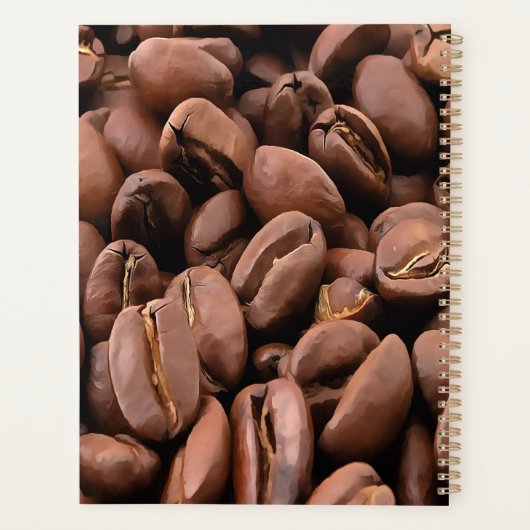 Artistic Roasted Coffee Beans Planner (Achterkant)