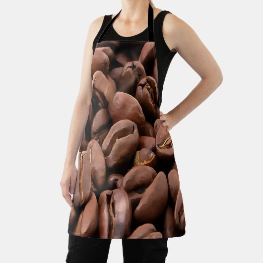 Artistic Roasted Coffee Beans Schort (Insitu)