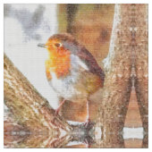 Artistic Robin Redborst Perched Stof (Close Up)