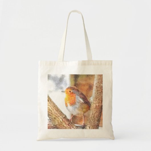 Artistic Robin Redborst Perched Tote Bag (Voorkant)