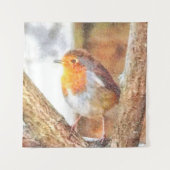 Artistic Robin Redborst Perched Wandkleed (Voorkant)