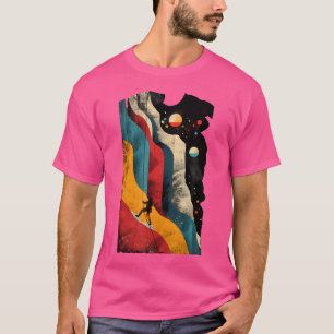 Artistic Rock Climber Mannen en vrouwen Rock Climb T-shirt