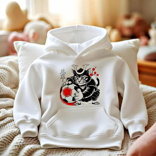 Artistic Samurai Cat Japan Soccer for Football fan