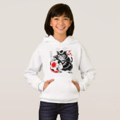 Artistic Samurai Cat Japan Soccer for Football fan (Voorkant volledig)