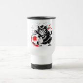 Artistic Samurai Cat soccer Gift for Coffee & Art  Reisbeker (Center)