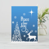 Artistic scene of Peace, Love and Joy personalize (Staand voorkant)