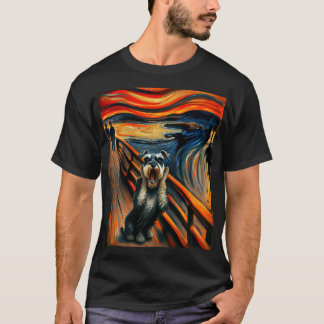 Artistic Schnauzer Expressionist Artsy Schnauzer T-shirt