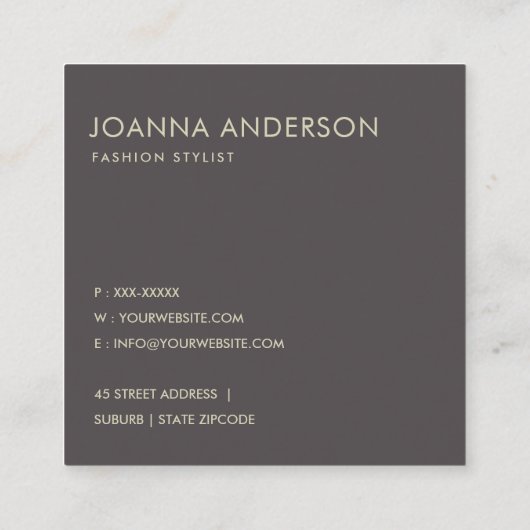 ARTISTIC SILVER AQUA SKETCH STRIPED LINE PATTERN VIERKANTE VISITEKAARTJE (Achterkant)