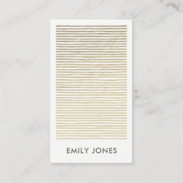 ARTISTIC SILVER FAUX SKETCH STRIPED LINE PATTERN VISITEKAARTJE