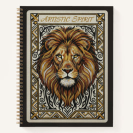 Artistic Spirit Embroidered Lion King Journal Notitieboek