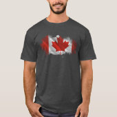 Artistic Splatter Canada Flag Graphic Tee T-shirt (Voorkant)
