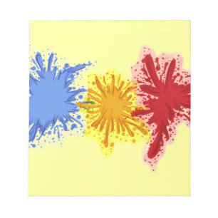 Artistic splatter notitieblok