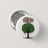 Artistic Spring Blossom Tree Graphic  Ronde Button 3,2 Cm (Voorkant /achterkant)