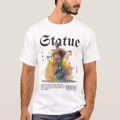 Artistic Statue Graphic T-shirt (Voorkant)
