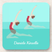 Artistic Swimming Bier Onderzetter (Voorkant)