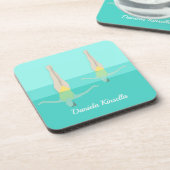 Artistic Swimming Bier Onderzetter (Linkerzijde)