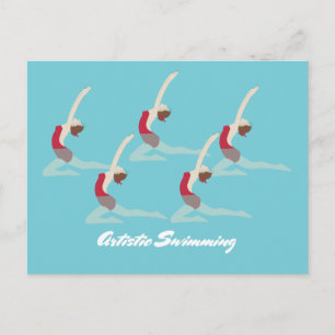 Artistic Swimming Briefkaart
