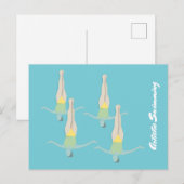 Artistic Swimming Briefkaart (Voorkant / Achterkant)