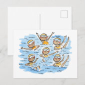 Artistic Swimming Briefkaart (Voorkant / Achterkant)