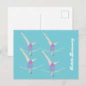 Artistic Swimming Briefkaart (Voorkant / Achterkant)