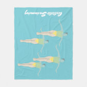 Artistic Swimming Fleece Deken (Voorkant)