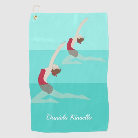 Artistic Swimming Golfhanddoek (Voorkant)