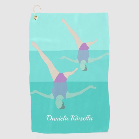 Artistic Swimming Golfhanddoek (Voorkant)
