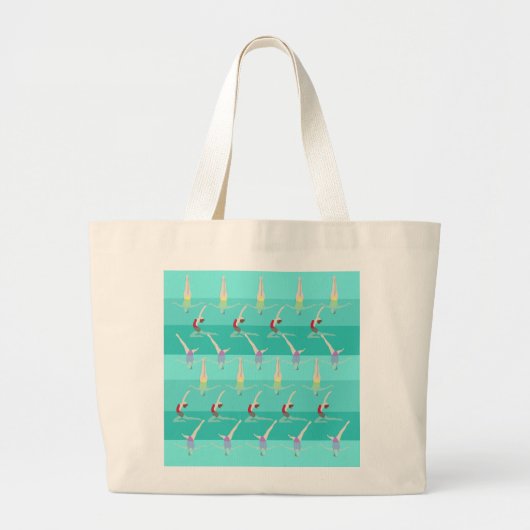 Artistic Swimming Grote Tote Bag (Voorkant)