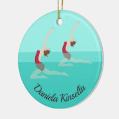 Artistic Swimming Keramisch Ornament (Links)