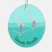 Artistic Swimming Keramisch Ornament (Links)